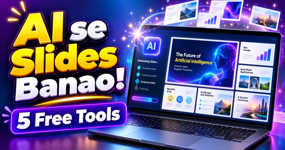 Free AI presentation maker se slides kaise banaye